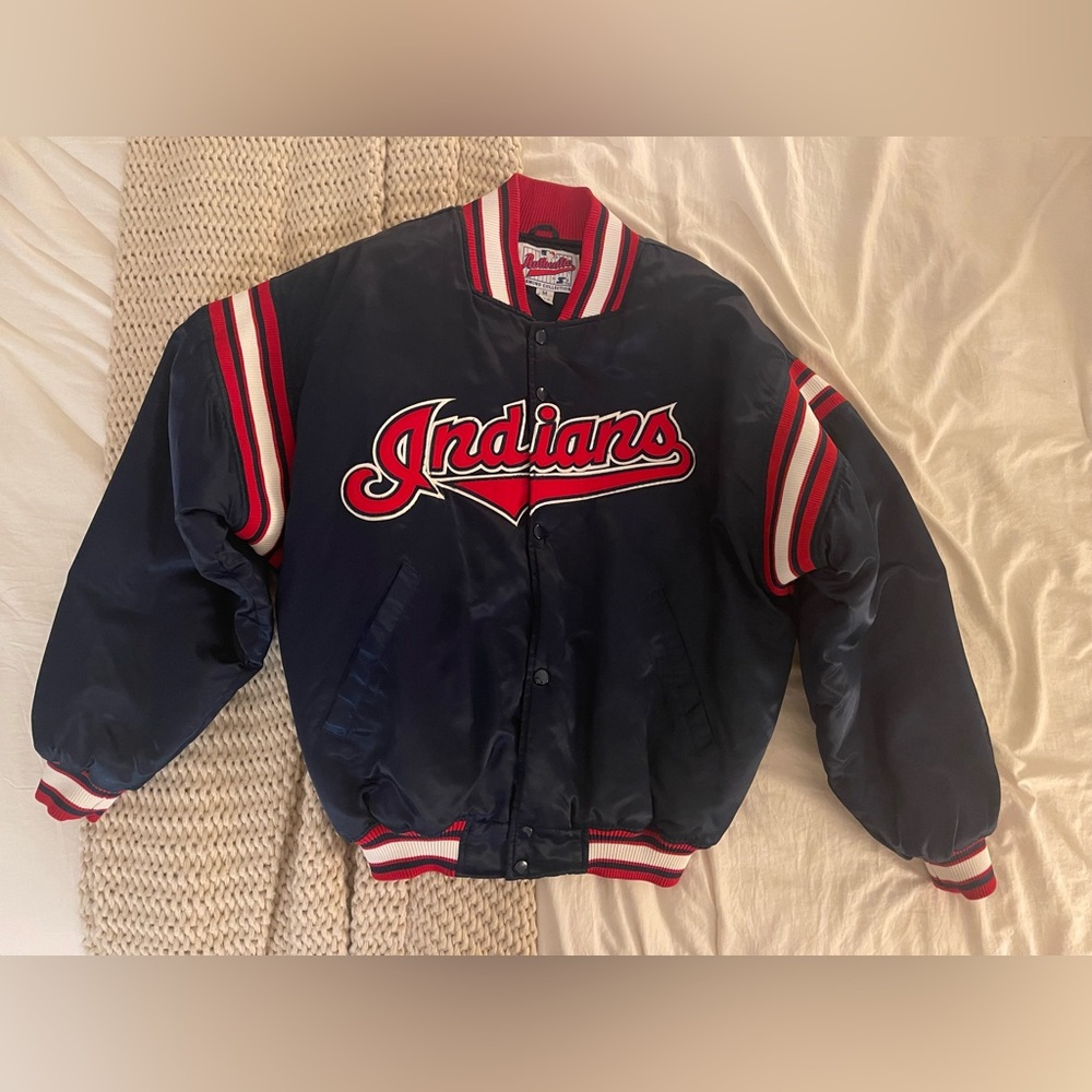 VINTAGE AUTHENTIC DIAMOND COLLECTION CLEVELAND GUARDIANS/INDIANS STARTER MENS M